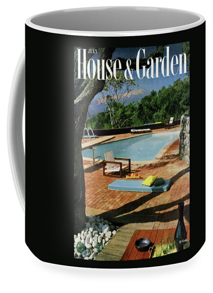 House And Garden Cover Featuring A Terrace Coffee Mug