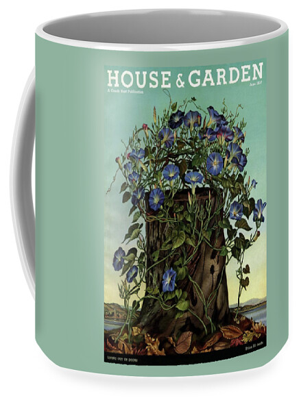 House And Garden Cover Featuring Flowers Growing Coffee Mug