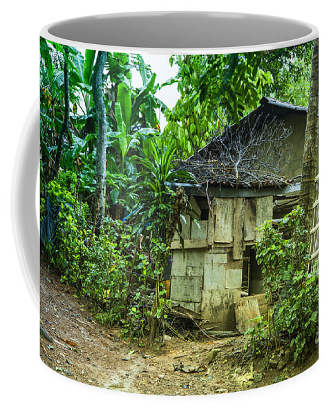 House Coffee Mug featuring the photograph House In Green Jungle by Gina Koch