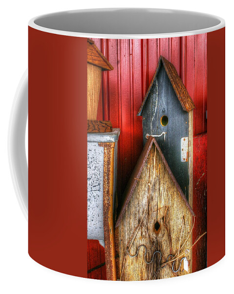 Bird Coffee Mug featuring the photograph Housing for the Birds by Randy Pollard