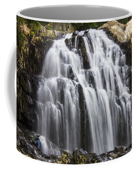 Waterfall Coffee Mug featuring the photograph Houston Brook Falls by John Meader