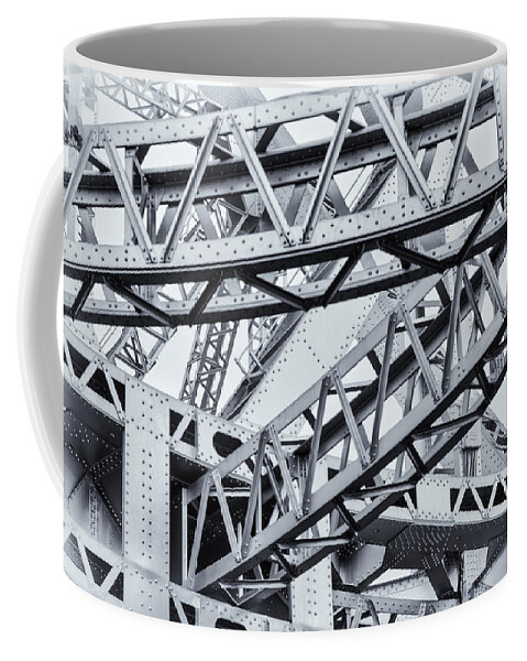 India Coffee Mug featuring the photograph Howrah Bridge by Scott Wyatt