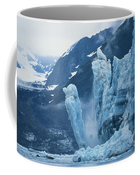 Glacier Coffee Mug featuring the photograph Hubbard Glacier, Calving by Mark Newman