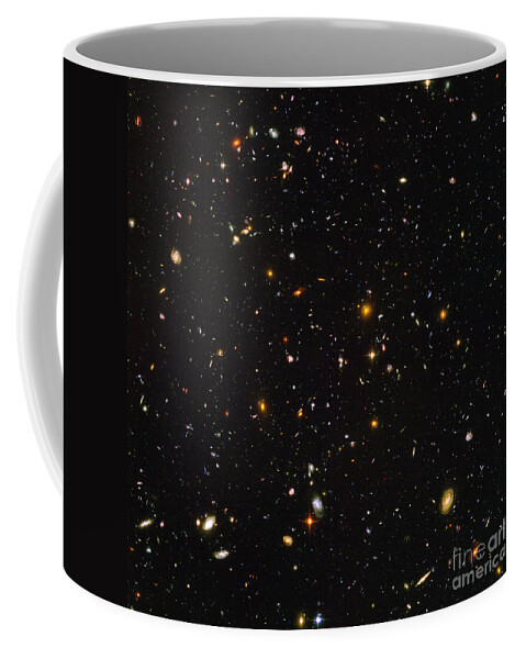 Galaxy Coffee Mug featuring the photograph Hubble Ultra Deep Field Galaxies by Science Source