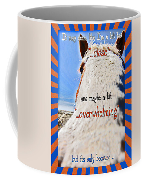 Funny Coffee Mug featuring the mixed media Humorous Funny Greeting Card by Amanda Smith