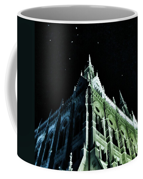 Hungarian Coffee Mug featuring the photograph Hungarian Parliament Building 2 - Budapest Hungary by Marianna Mills