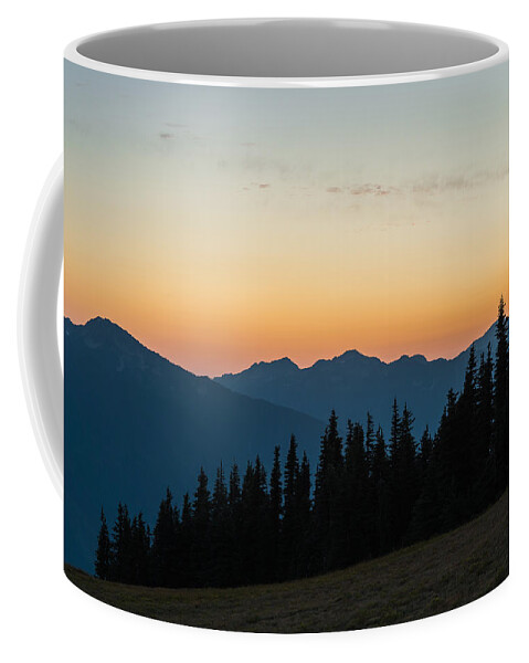 Olympic National Park Coffee Mug featuring the photograph Hurricane Ridge Sunset by Kristopher Schoenleber