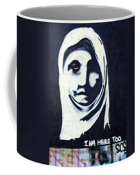 Face Coffee Mug featuring the photograph I Am Here Too by Munir Alawi