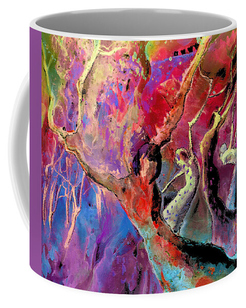 Fantascape Coffee Mug featuring the painting I Am Woman by Miki De Goodaboom
