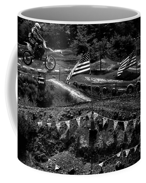 Motorcycles Coffee Mug featuring the photograph I Believe I Can Fly by Robert McCubbin