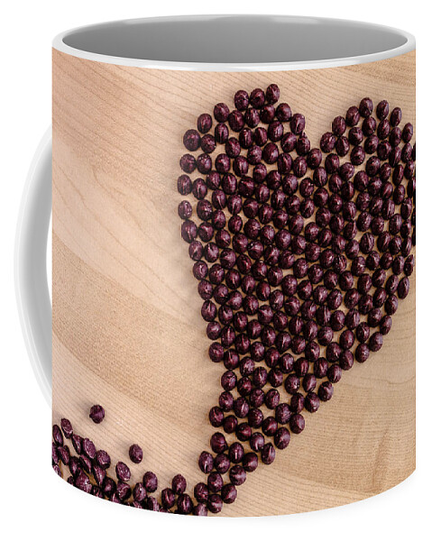 Above Coffee Mug featuring the photograph I Heart Chocolate by Teri Virbickis