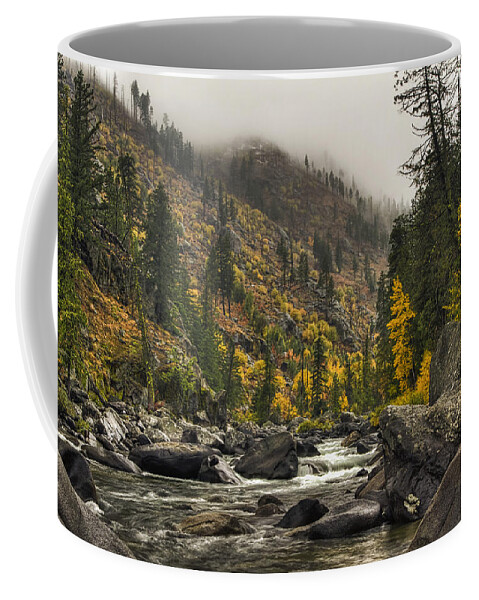 Autumn Coffee Mug featuring the photograph Icicle Creek Hues by Mark Kiver