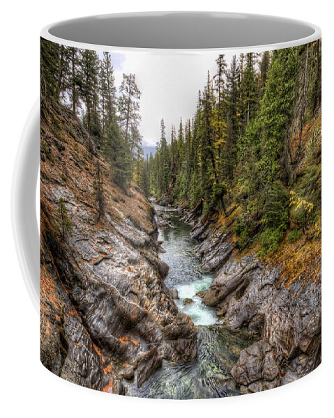 Hdr Coffee Mug featuring the photograph Icicle Gorge by Brad Granger