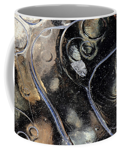 Water Coffee Mug featuring the photograph Icy Bubbles by Randy Hall