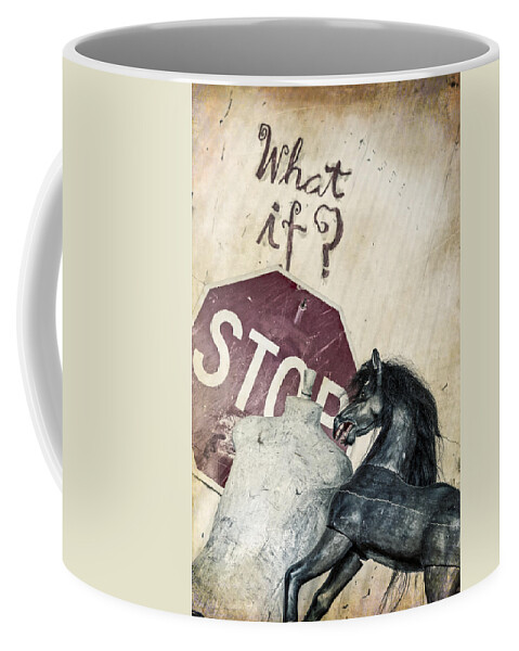 Stop Sign Coffee Mug featuring the photograph If What? by Caitlyn Grasso