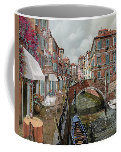 Venice Coffee Mug featuring the painting Il Fosso Ombroso by Guido Borelli
