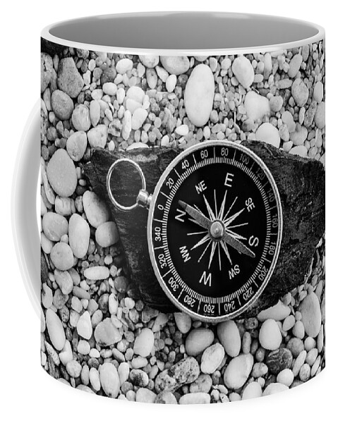 Compass Coffee Mug featuring the photograph I'll Find My Way Home II by Marco Oliveira