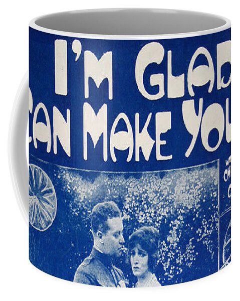 Sheet Music Coffee Mug featuring the digital art I'm Glad I Can Make You Cry by Ric Bascobert