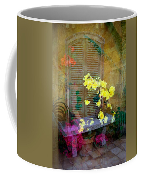 Multiple Exposure Coffee Mug featuring the photograph Imagine by Penny Lisowski