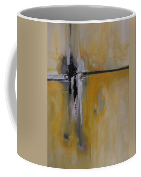 Abstract Coffee Mug featuring the painting Imagine That by Soraya Silvestri