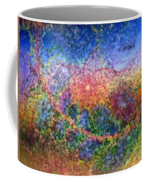 Abstract Coffee Mug featuring the digital art Impressionist Dreams 1 by Casey Kotas