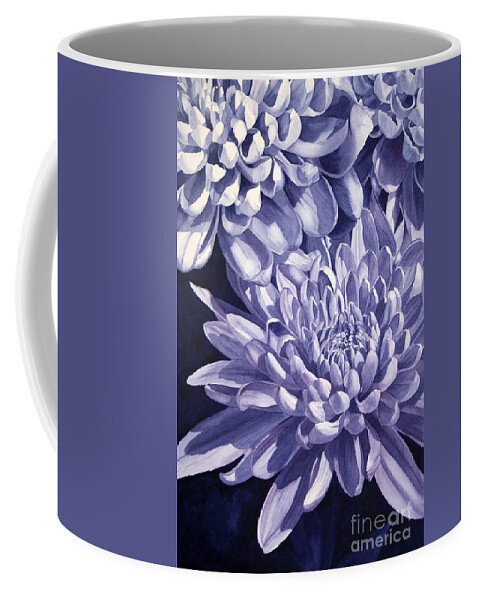 Jan Lawnikanis Coffee Mug featuring the painting In Full Bloom by Jan Lawnikanis