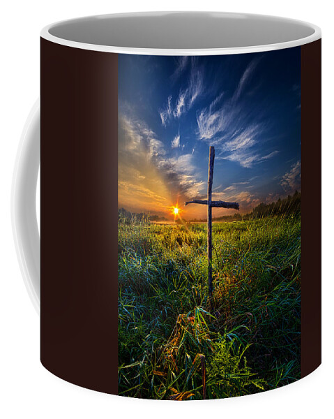 Cross Coffee Mug featuring the photograph In His Glory by Phil Koch