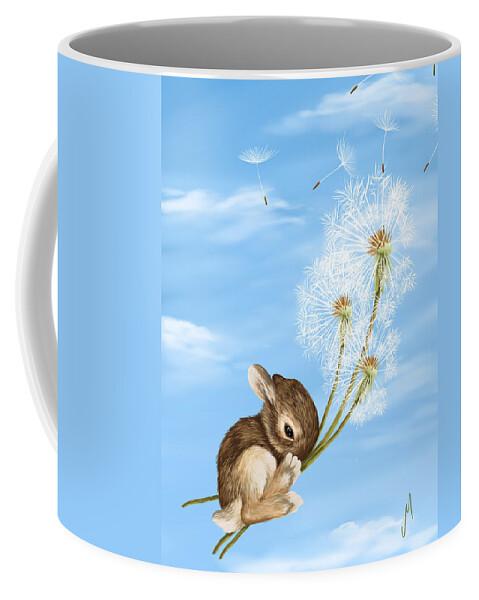 Ipad Coffee Mug featuring the painting In the air by Veronica Minozzi