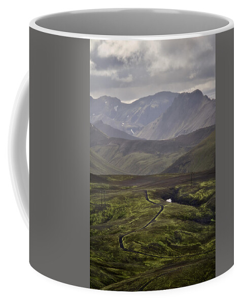 Landmannalaugar Coffee Mug featuring the photograph In The Land Of The Few by Evelina Kremsdorf
