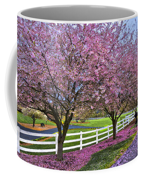 Andrews Coffee Mug featuring the photograph In The Pink by Debra and Dave Vanderlaan