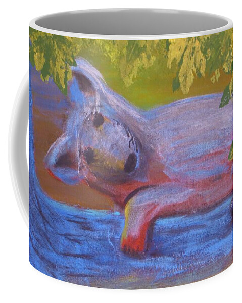 Tree Coffee Mug featuring the painting In the Tree by Tim Townsend