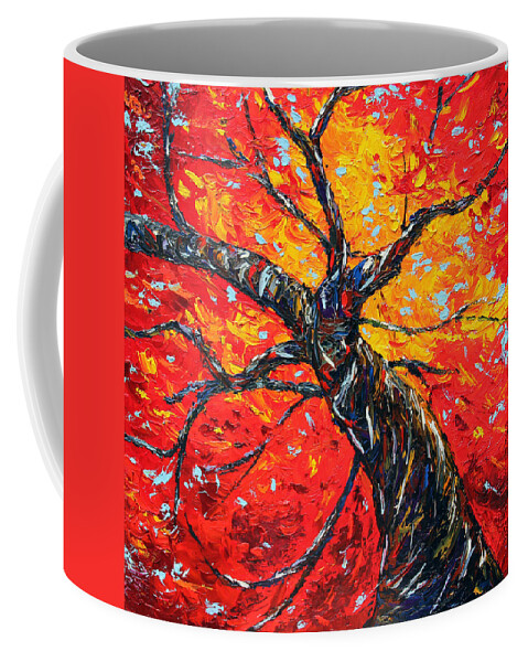 Tree Coffee Mug featuring the painting In Your Light by Meaghan Troup