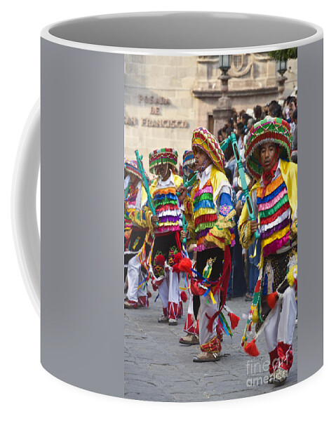 Craig Lovdll Coffee Mug featuring the photograph Independence Day Parade - San Miguel De Allende Mexico by Craig Lovell