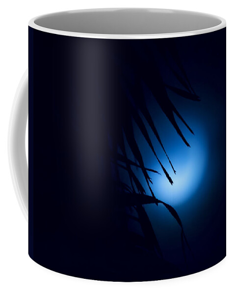 Moon Coffee Mug featuring the photograph Indigo Mood by Mark Andrew Thomas