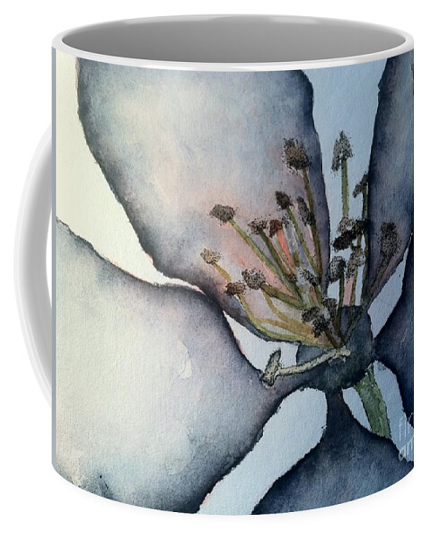 Owl Coffee Mug featuring the painting Indigo by Sherry Harradence