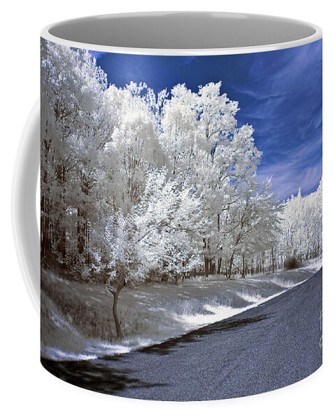 Landscape Coffee Mug featuring the photograph Infrared Road by Anthony Sacco
