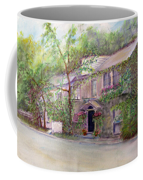 Phillips Mill Coffee Mug featuring the painting Inn At Phillips Mill by Loretta Luglio