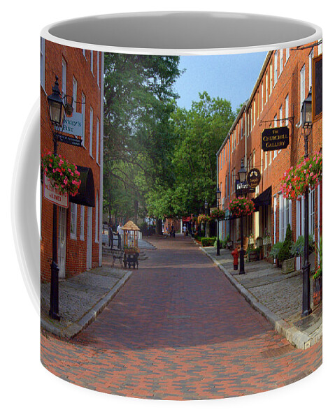 New England Coffee Mug featuring the photograph Inn Street Newburyport Massachusetts by Caroline Stella