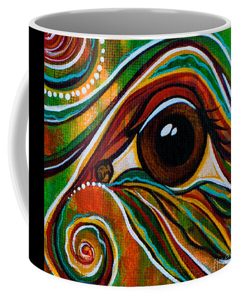 Deborha Kerr Coffee Mug featuring the painting Inner Strength Spirit Eye by Deborha Kerr