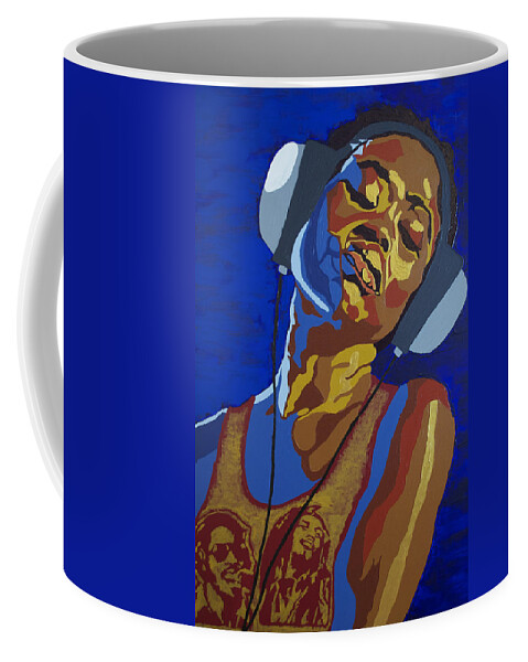 Acrylic Coffee Mug featuring the painting Innervisions by Rachel Natalie Rawlins