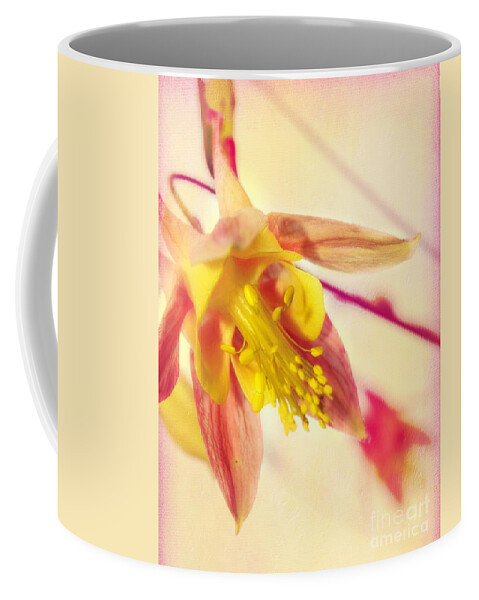 Macro Flower Coffee Mug featuring the photograph Inside the Columbine Flower by Peggy Franz