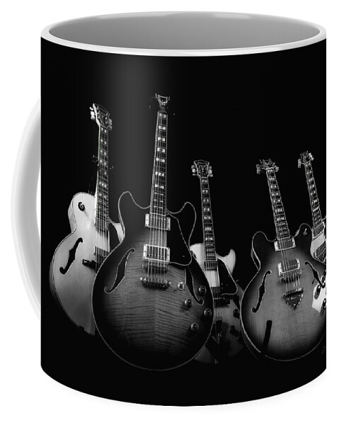 Guitar Coffee Mug featuring the photograph Instrumental Change by Donna Blackhall
