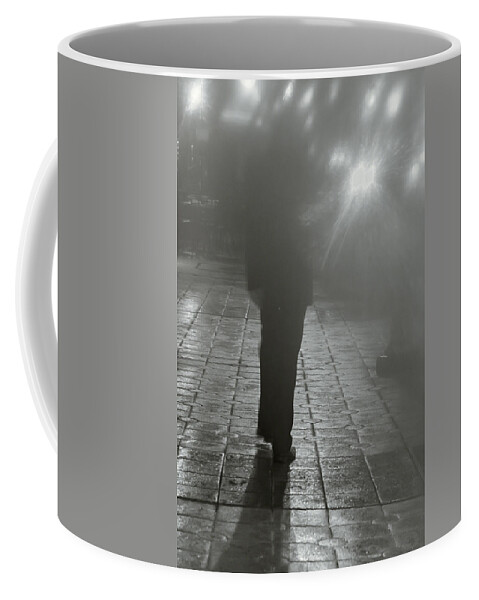 Street Scene Coffee Mug featuring the photograph Intentions Unknown By Denise Dube by Denise Dube