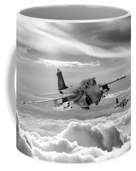 A6 Intruder Coffee Mug featuring the digital art Intruder by Airpower Art