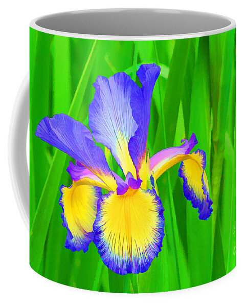 Flower Coffee Mug featuring the photograph Iris Blossom by Teresa Zieba