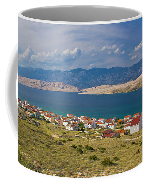 Croatia Coffee Mug featuring the photograph Island of Pag bay seascapes by Brch Photography
