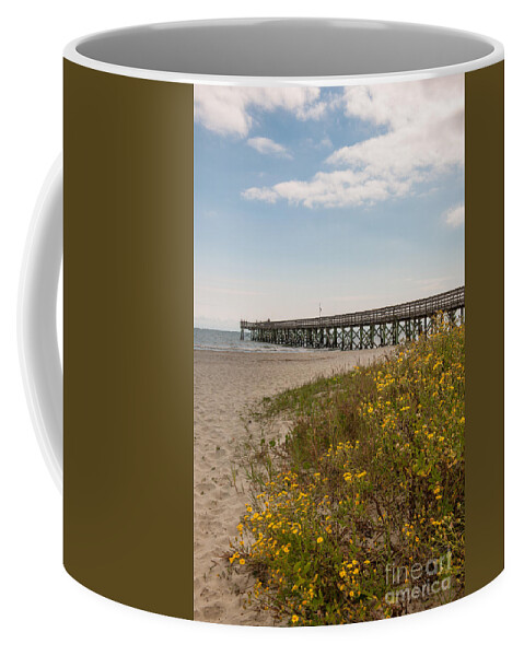 Isle Of Palms Coffee Mug featuring the photograph Isle of Palms Pier by Dale Powell
