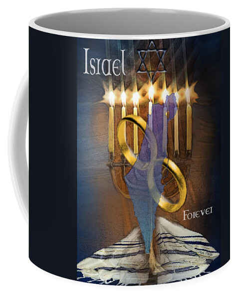 Israel Forever Coffee Mug featuring the painting Israel Forever by Jennifer Page
