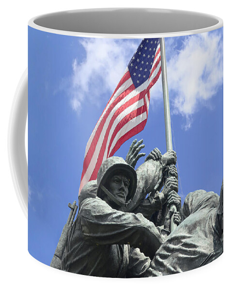 Iwo Jima Memorial Coffee Mug featuring the photograph Iwo Jima Memorial by Allen Beatty