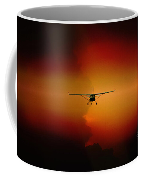 Jabiru Coffee Mug featuring the photograph Jabiru sunset by Paul Job